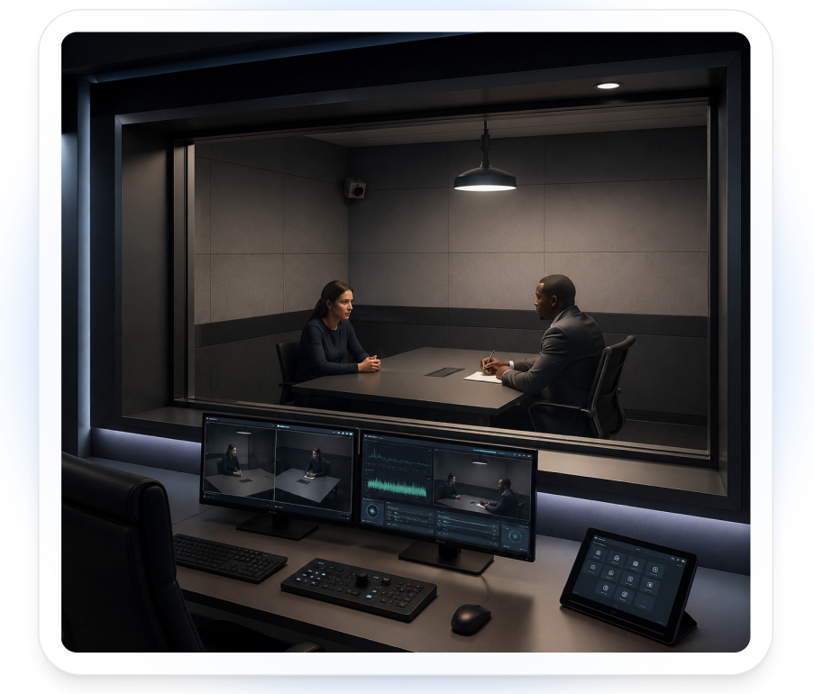 Fbi Interview Table Setting Interview Room Recording Systems | Law Enforcement Video Evidence