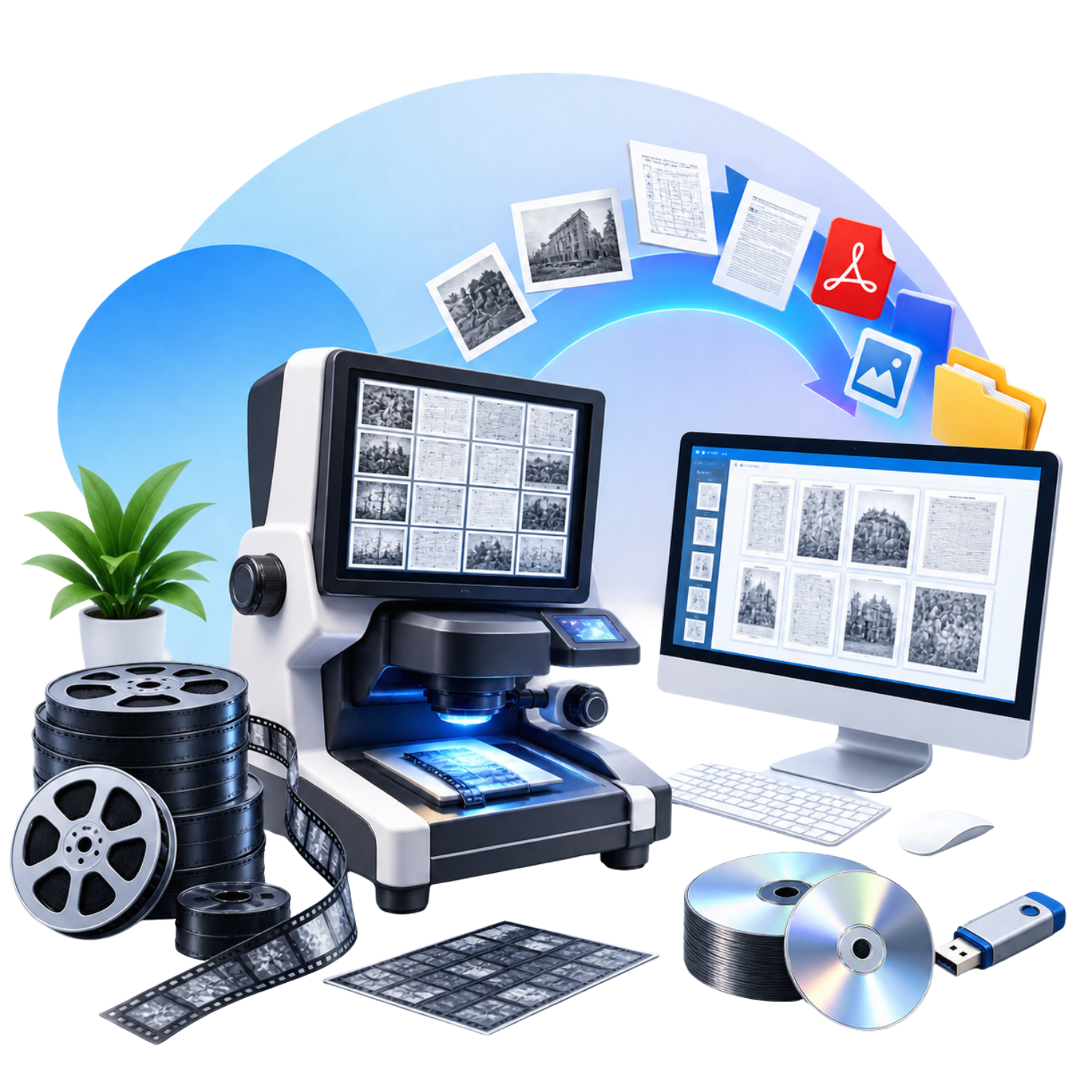 Microfilm and Microfiche Scanning
