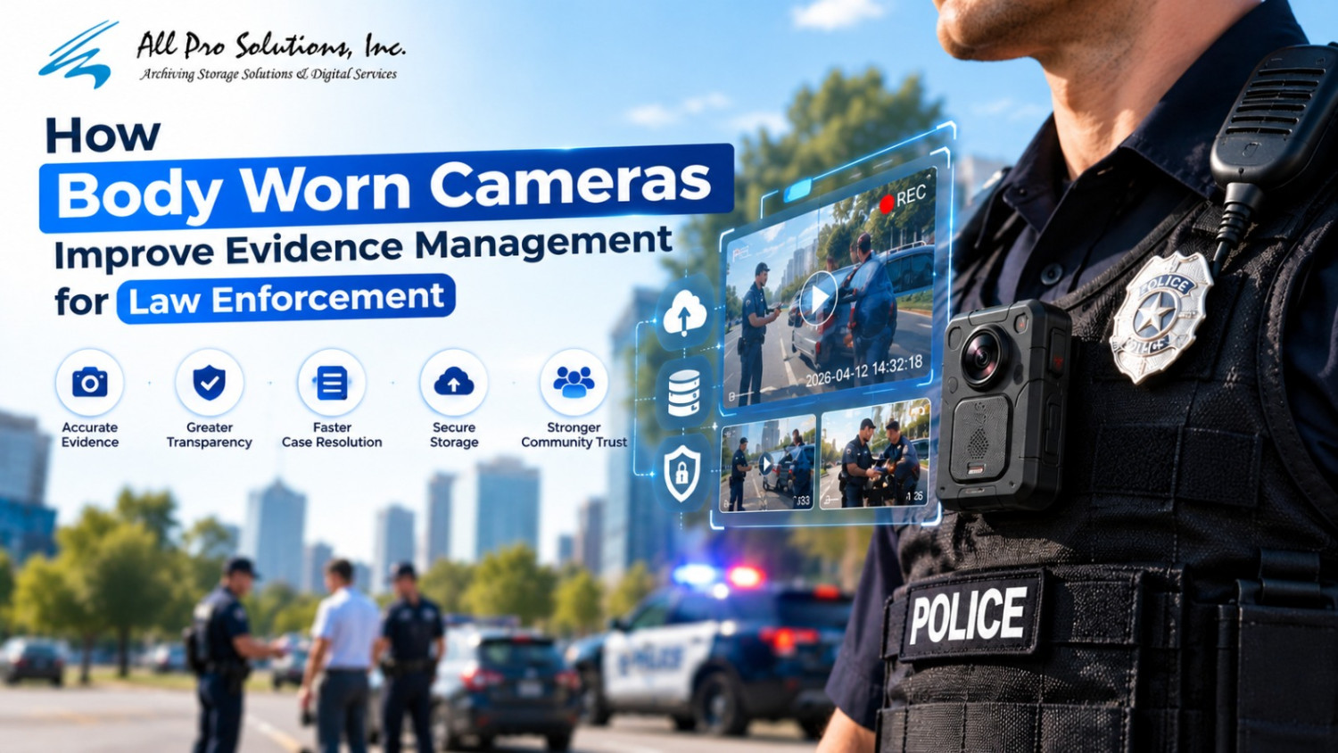 How Body Worn Cameras Improve Evidence Management for Law Enforcement